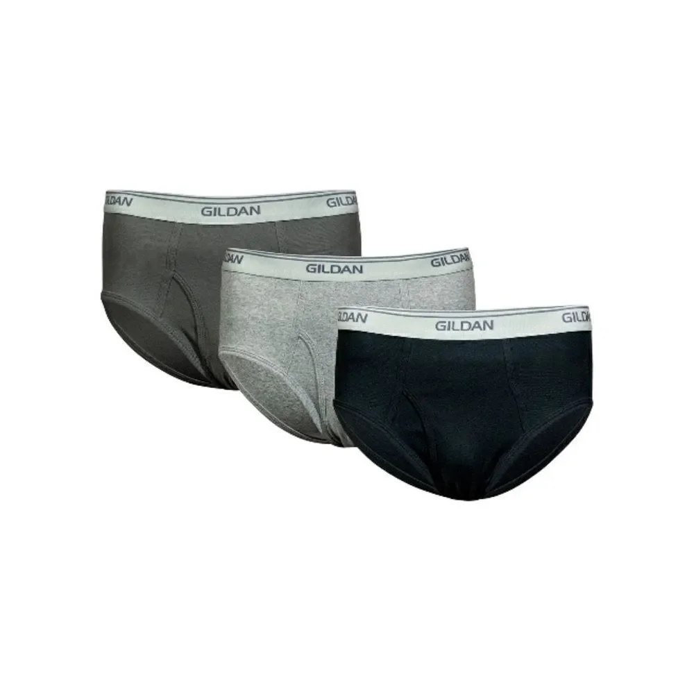 Gildan Men's Cotton Modern Briefs Underwear 3-Pack